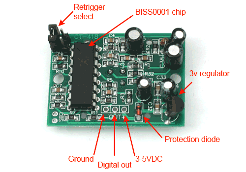 PIR Motion sensor details