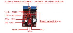 NE555 Pulse Frequency Duty