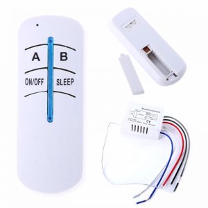 2Ways ONOFF 220V Bulb Remote Control Switch Receiver 2