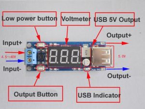 USB Charger : Car Charger 4.5 ~ 40V DC To 5V 2A USB Charger