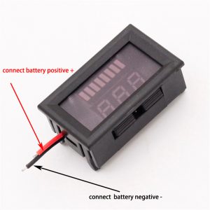 Charge Level Indicator Voltmeter for 12V 4